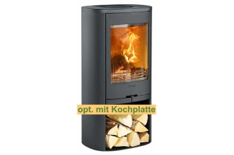 Kaminofen Contura 810 Style Korpus schwarz Abdeckung Aluminium Gusseisenfront Lagersale