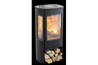 Kaminofen Contura 856 Style Korpus schwarz Glastop Gusseisenfront Lagersale