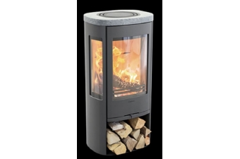 Kaminofen Contura 856 Style Korpus grau Abdeckung Speckstein Gusseisenfront