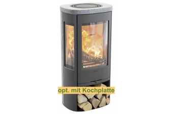 Kaminofen Contura 856T Style Korpus grau Abdeckung Speckstein Gusseisenfront Lagersale