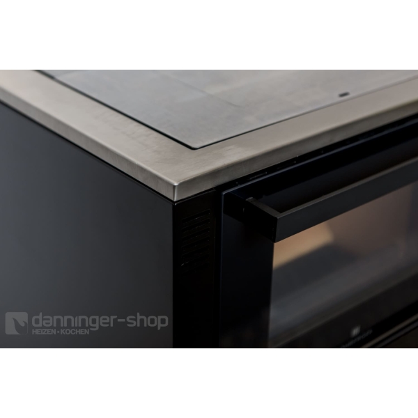 Tischherd Lohberger Style 60 schwarz Cerankochfeld mit integrierter Brandschutzeinheit Lagersale – Bild 4