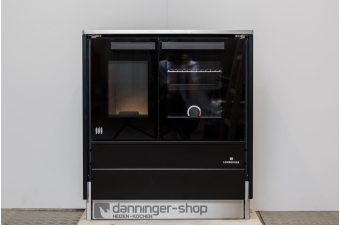 Tischherd Lohberger Style 75 schwarz Anschluss Links Stahlplatte ohne Brandschutzeinheit Lagersale