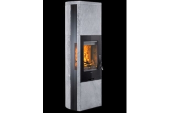 Kaminofen Contura 35TG Korpus schwarz Abdeckung Speckstein Glasfront