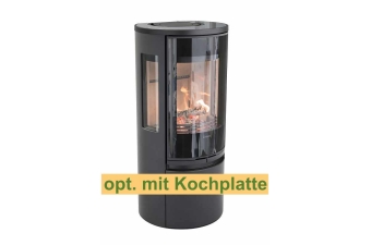 Kaminofen Contura 556G Style Korpus schwarz Glastop Glasfront