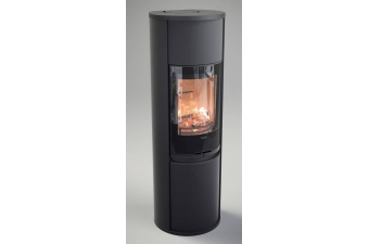 Kaminofen Contura 690G Style Korpus schwarz Abdeckung Aluminium Glasfront
