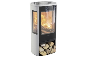 Kaminofen Contura 856G Style Korpus weiß Glastop Glasfront