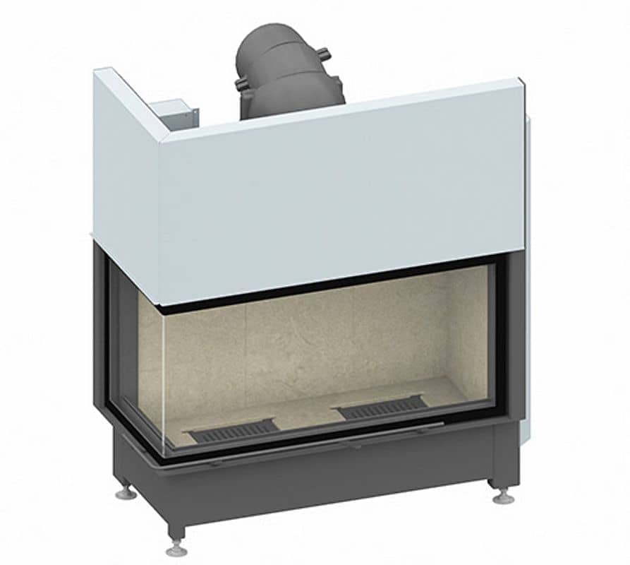 Kamineinsatz Schmid Ekko L 100(45)51 h Kristall mit BRS links Glas einteilig