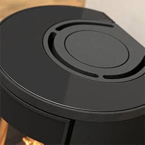 Kaminofen Contura 610G Style Korpus weiß Glastop Glasfront Frontblende – Bild 3