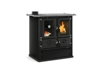 Tischherd La Nordica Rosetta Sinistra 5.0 BII Steel schwarz