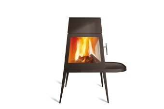 Kaminofen Skantherm Shaker 2.0 Tür rechts kurze Bank