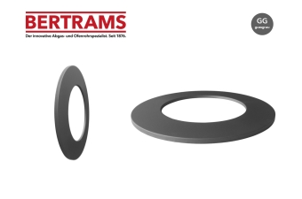 Rosette Bertrams gussgrau Ø 150 mm Flachscheibe 5 cm