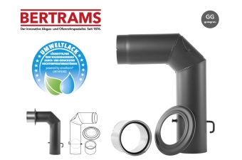 Winkelbogenset Bertrams gussgrau Ø 120 mm