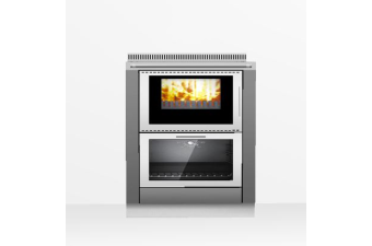 Tischherd Pertinger 70BU XL Ökoalpin Panorama Anthrazit Stahlplatte 3-fach Anschluss im Top Deal