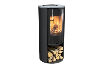 Kaminofen Contura 510G Style Korpus schwarz Abdeckung Speckstein Glasfront