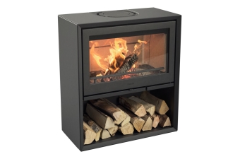 Kaminofen Contura 310 Stahl schwarz mit Gusstür