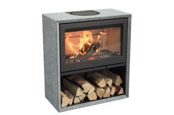 Kaminofen Contura 320T Speckstein Gusstür