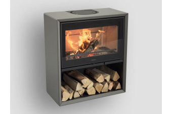 Kaminofen Contura 320AG Artstone Naturell Glasfront