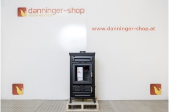 Kaminofen Thermorossi Ilaria Evo (Höhe 97 cm) Easy schwarz mit Kochplatte für Notfälle Lagersale