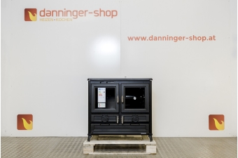 Tischherd Thermorossi Klara Evo (91 cm) schwarz mit Speiseaufwärmplatte Lagersale