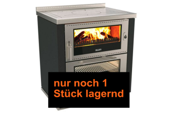 Tischherd Rizzoli ML 80 Standard Schwarz Anschluss links hinten und oben Stahlplatte PC1 Lagersale