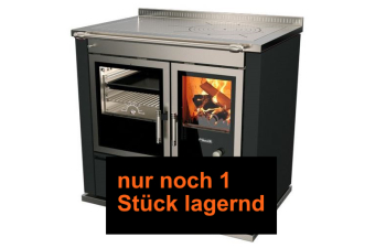 Tischherd Rizzoli S 90 Moderna Schwarz Anschluss links hinten und oben Stahlplatte PC 1 Lagersale