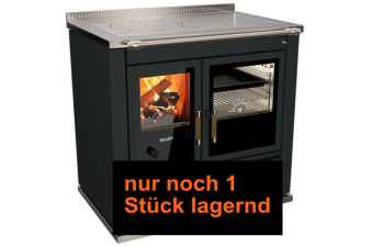 Tischherd Rizzoli S 90 Classica Schwarz Anschluss links hinten und oben Stahlplatte PC 1 Lagersale