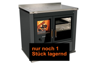 Tischherd Rizzoli ST 90 Classica Anthrazit Anschluss rechts hinten und oben Stahlplatte PC1 wassergeführt Lagersale