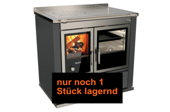 Tischherd Rizzoli ST 90 Moderna anthrazit Anschluss rechts hinten und oben Stahlplatte PC1 wassergeführt Lagersale