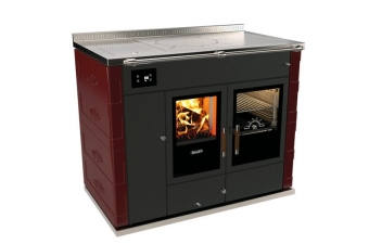 Tischherd Rizzoli STP Rustik Keramik bordeaux wassergeführt