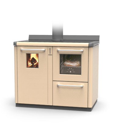 Tischherd Thermorossi Bosky Square F30 beige wassergeführt