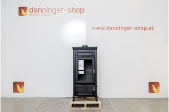 Kaminofen Thermorossi Vittoria Evo (Höhe 109 cm) Easy schwarz mit Kochplatte für Notfälle im Top Deal