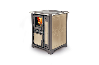 Tischherd Thermorossi Bosky Country 30 beige Herdstange vorne wassergeführt Lagersale