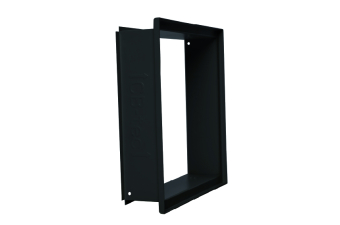 CB Einbaurahmen Putzbündig für Edelstahlgitter schwarz