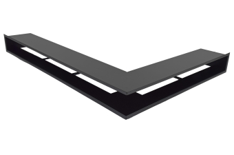 CB Eckluftleisten ungleichschenklig schwarz