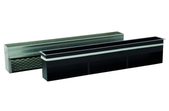 CB Luftleisten mit Einbaurahmen und Netz nicht verschließbar schwarz