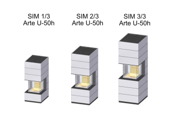 Kaminbausatz Spartherm SIM Arte U-50h