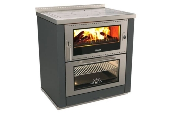 Tischherd Rizzoli ML 80 Standard Anthrazit Anschluss rechts hinten und oben Stahlplatte PC1 im Top Deal