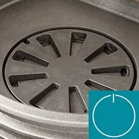 Kaminofen Contura 890T Style Korpus schwarz Abdeckung Speckstein Gusseisenfront – Bild 5