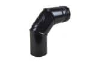 Pelletofenbogen 3-teilig 90° fix Ø 80 mm inkl. Gummidichtung