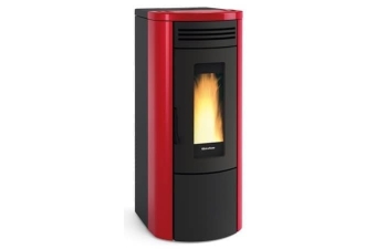 Pelletofen Extraflame Costanza Idro Kachel bordeaux wassergeführt im Top Deal
