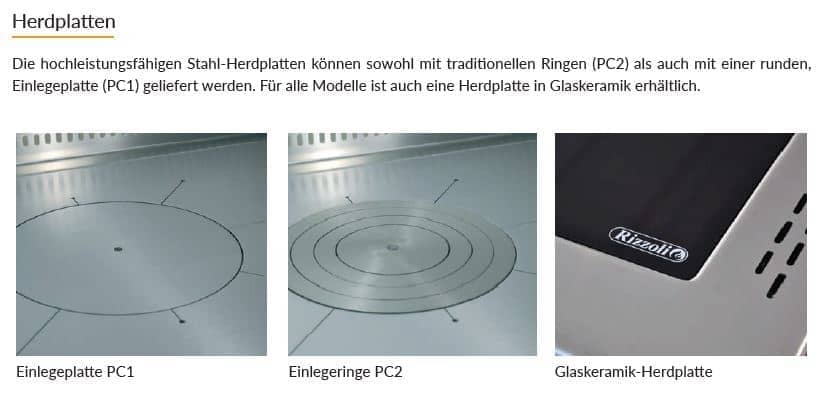 Tischherd Rizzoli RTVE 90 Epoka wassergeführt – Bild 9