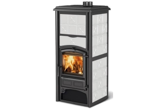 Kachelkaminofen La Nordica Loriet S D.S.A. weiß wassergeführt