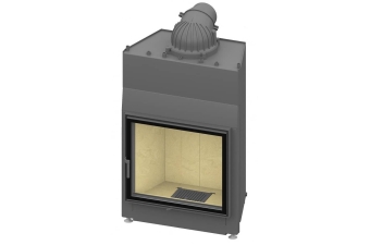 Kamineinsatz Schmid Lina W 7363 s Türanschlag rechts wassergeführt