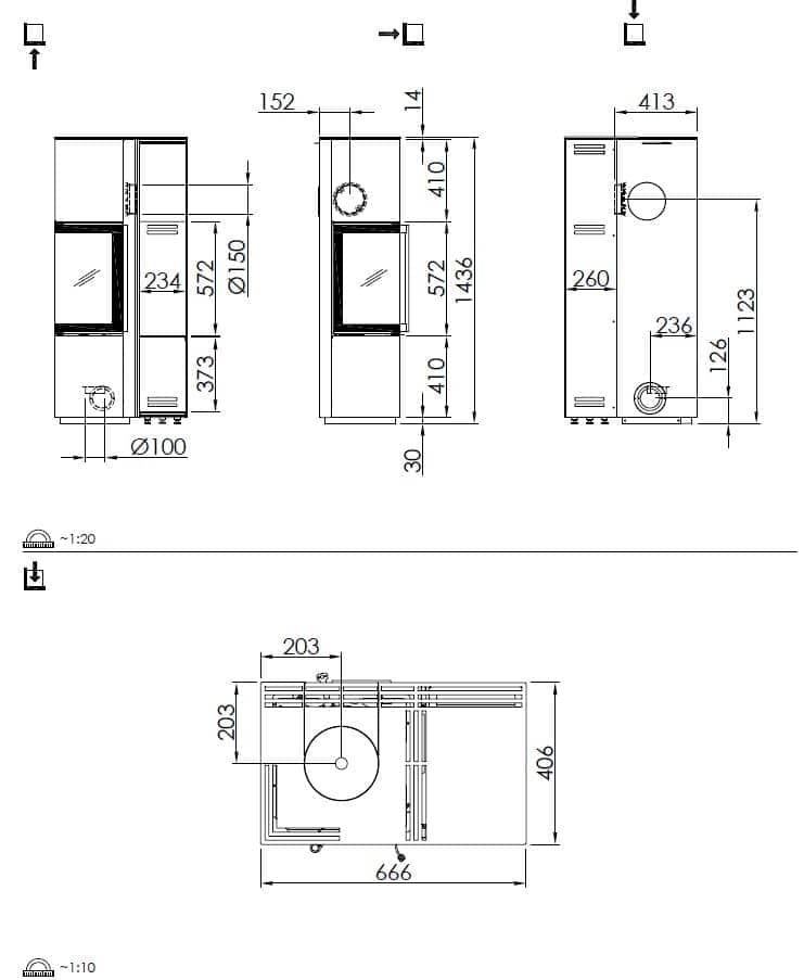 Kaminofen Spartherm Piko L RLU Titan Türanschlag links im Top Deal – Bild 8