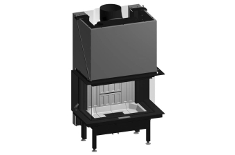 Kamineinsatz Spartherm Premium A-3RL-80h Tür hochschiebbar Innenraumauskleidung eboris schwarz Lagersale