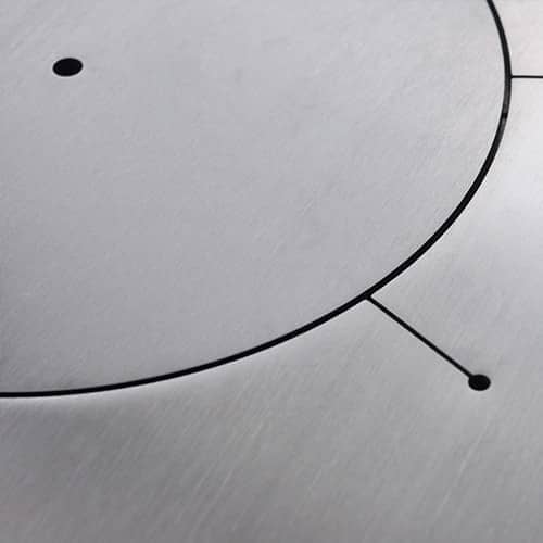 Tischherd Rizzoli S 80 Classica Schwarz Anschluss rechts hinten und oben Cerankochfeld – Bild 9