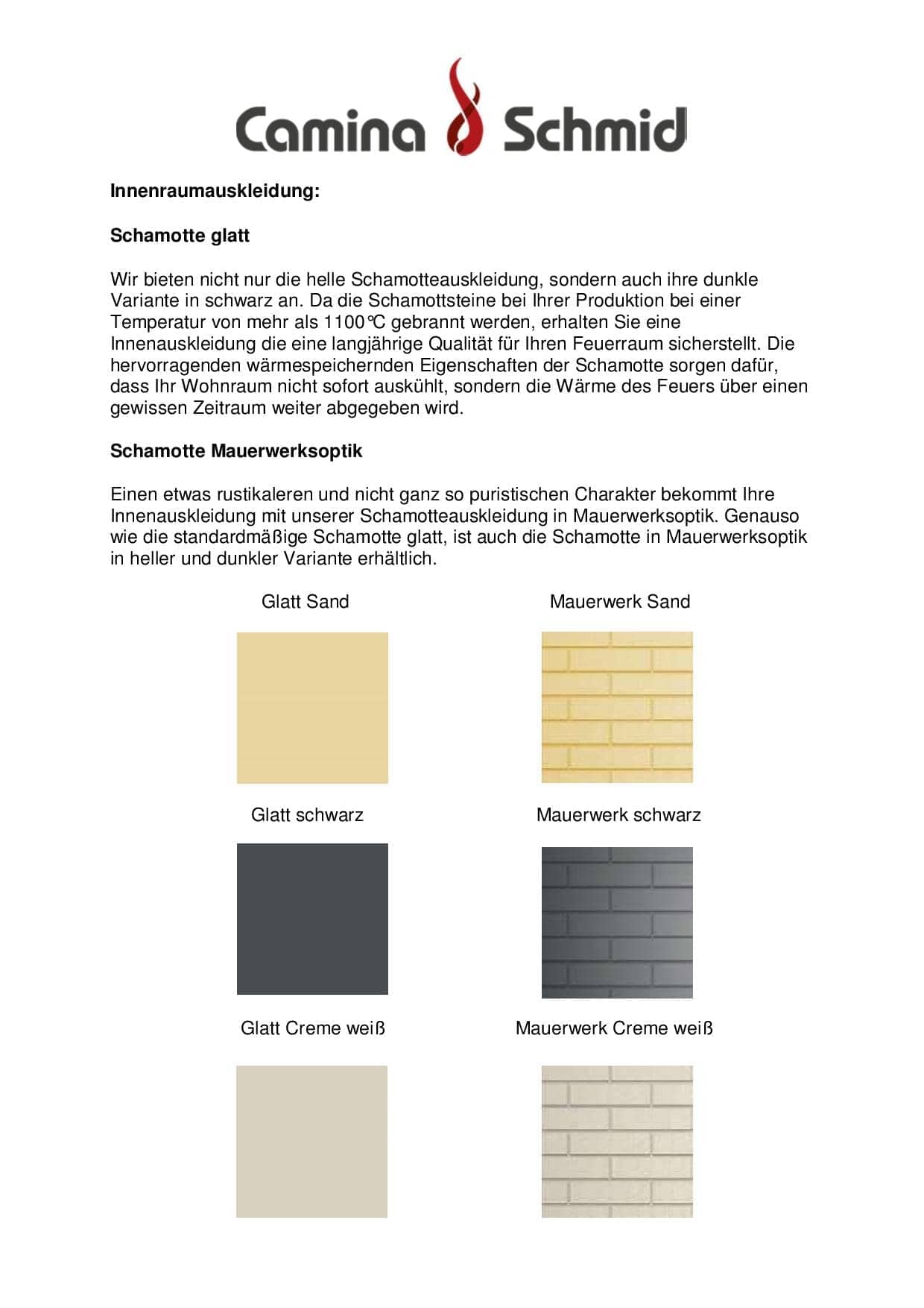 Kamineinsatz Schmid Lina W TV 7345 s/s Türanschlag rechts Tunnelversion wassergeführt – Bild 4