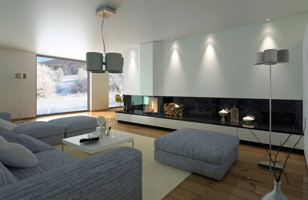 Kamineinsatz Schmid Pano 6757 s Türanschlag rechts – Bild 3