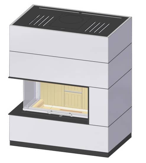Kaminbausatz Spartherm SIM Varia AS-2Lh Tür hochschiebbar – Bild 3