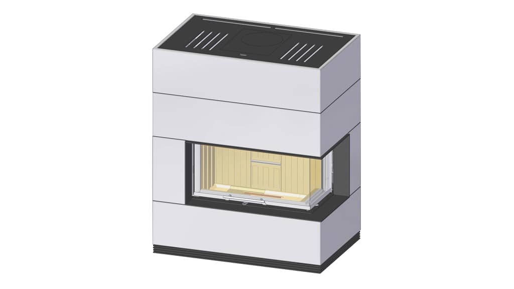 Kaminbausatz Spartherm SIM Varia AS-2Rh Tür hochschiebbar – Bild 3